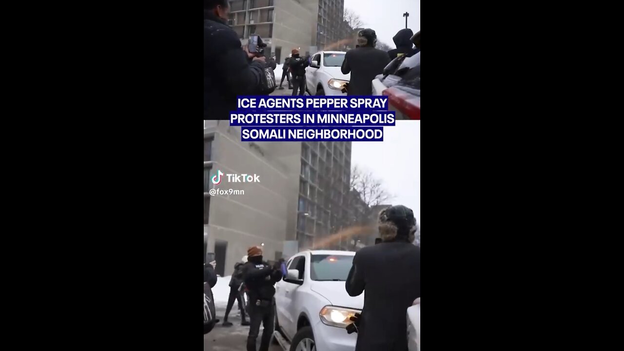 Protesters get pepper sprayed in Minneapolis