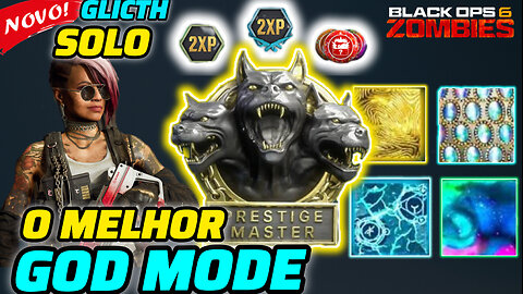 Glitch Zombies BO6 Novo GOD MODE SOLO Farm XP Camuflagem Prestígio #glitch #solo #bo6zombies #bo6