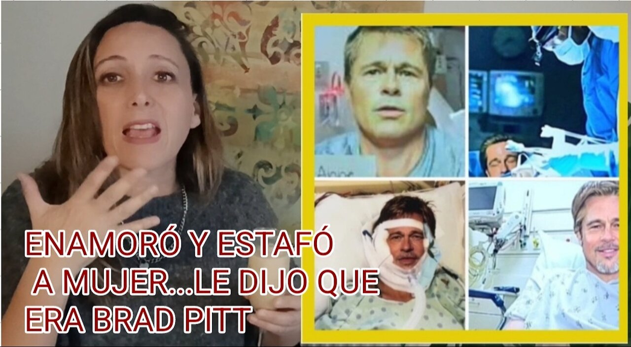 Le hizo creer que era Brad Pitt, la estafó y enamoró