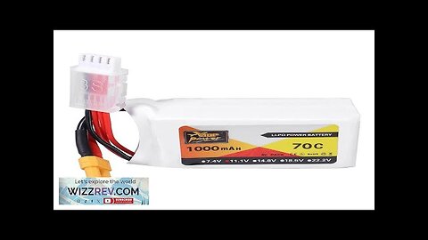 ZOP Power 11.1V 1000mAh 70C 3S Lipo Battery XT30 Plug Review