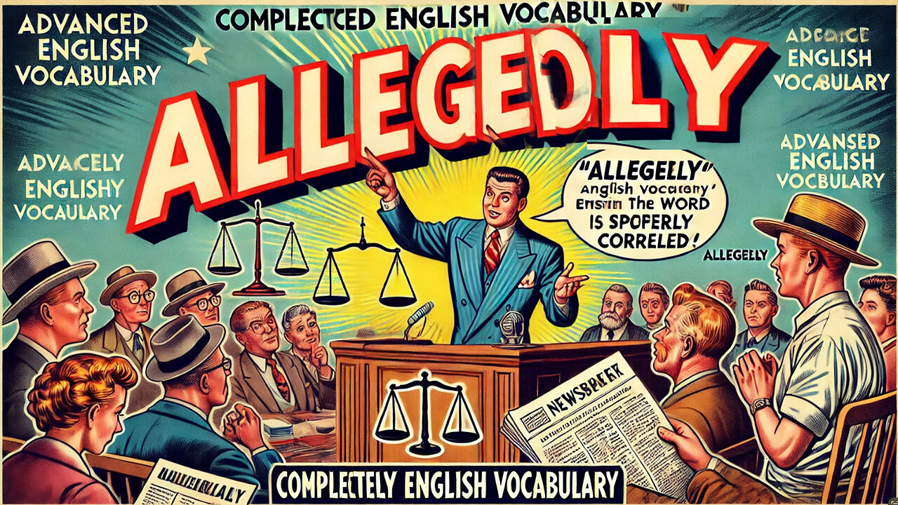 Vocabulary and Pronunciation "Allegedly" Advanced English