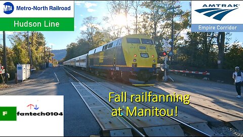 Fall foliage railfanning on the Metro North Railroad Hudson Line at Manitou!