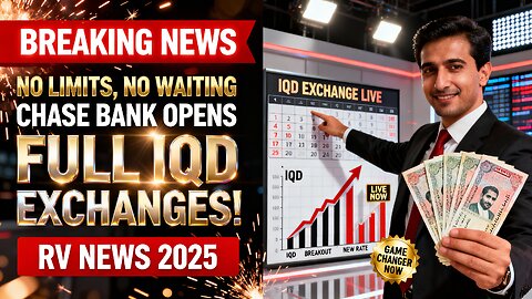 No Limits, No Waiting Chase Bank Opens Full IQD Exchanges! 🔍🏦💰 RV News 2025 💥 Iraqi Dinar News 2025