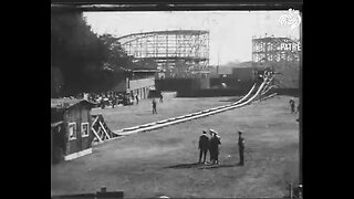 From 1922 video of a car jumping over a house