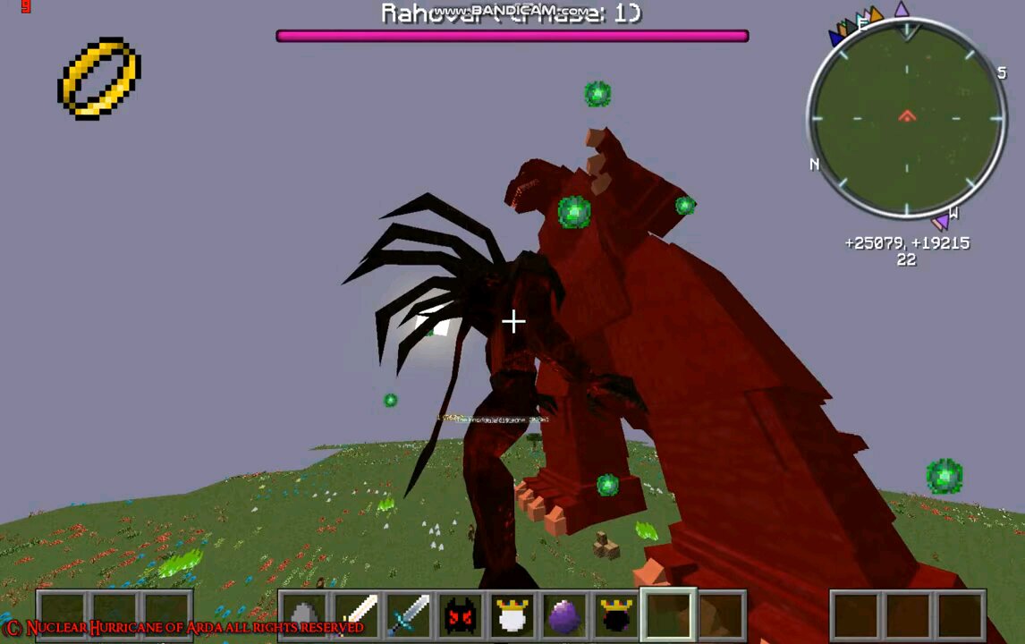 Minecraft mob battle legends Godzilla vs Rahovart