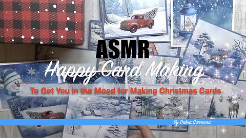 ASMR Christmas Card Making