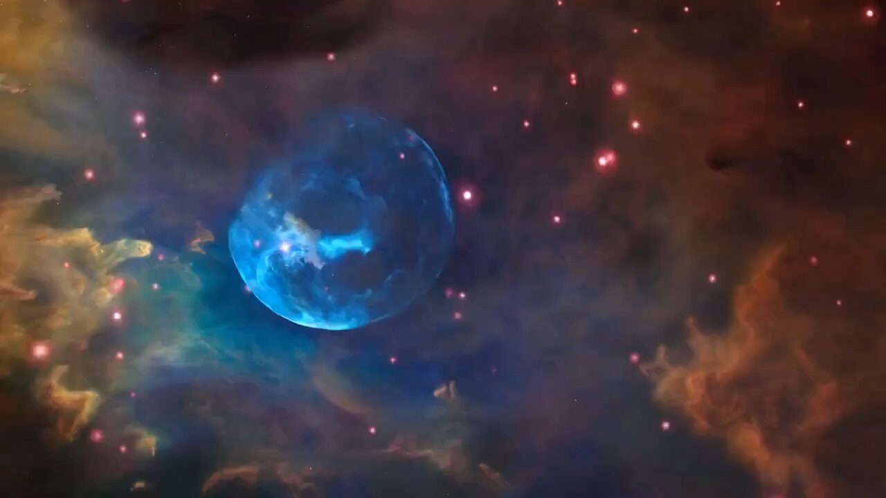 Incredible animation of the approach to the Bubble Nebula