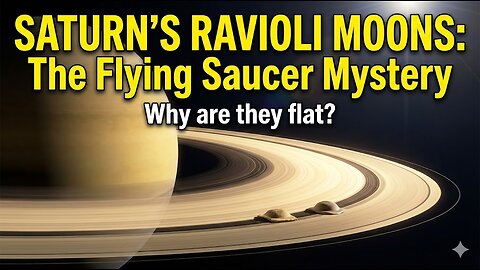 Why do Saturn's moons look like Ravioli? 🥟🪐| The Mystery of Saturn's 'Flying Saucer' Moons