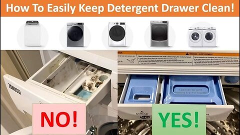 How To Easily Keep Washing Machine Detergent Drawer Clean! #washingmachine #diy #cleaninghacks