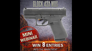 GLOCK 43X MOS MINI FOR THE LAST 8 ENTRIES