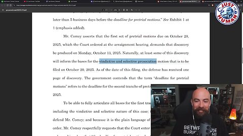 Just Human #345: Discovery and Protective Order Filings in United States v. Comey
