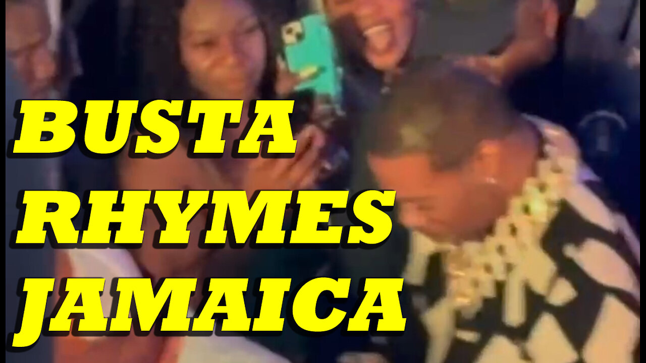 BUSTA RHYMES In Jamaica For Freedom Street Concert.