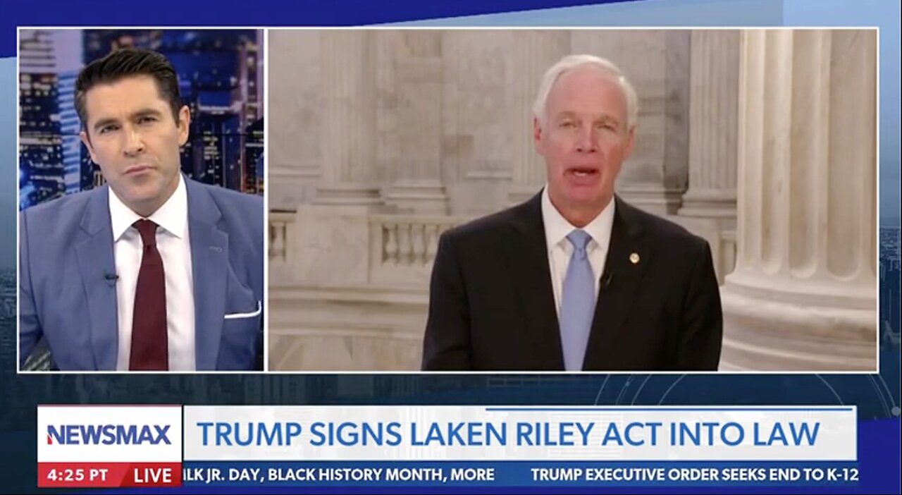 Senator Ron Johnson on Rob Schmitt Tonight 1.29.25