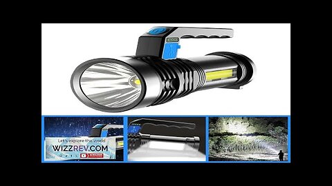 BIKIGHT P500 Double Light 500m Long Range Strong Flashlight with COB Sidelight Review