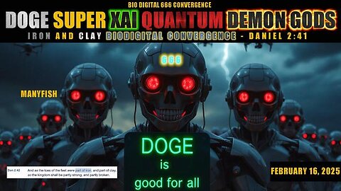 DOGE: Super XAI Quantum Demon Gods - Iron And Clay Biodigital Convergence - Daniel 2:41-2