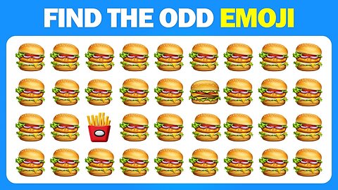 Spot the Odd Emoji Out! 🔍🤔 Can You Solve Them All?