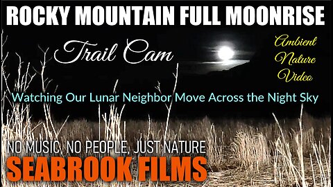 Rocky Mountain Full Moonrise: Watching Our Lunar Neighbor Move Across the Night Sky