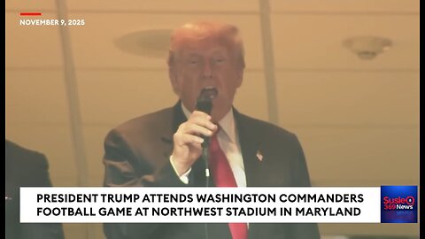 Trump Holds Military Enlistment Ceremony At Washington Commanders Game