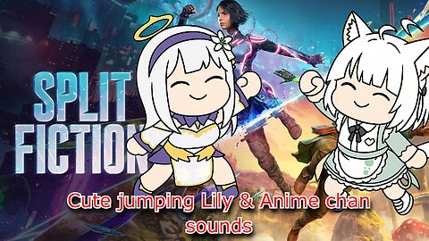 vtubers Shirayuri Lily & Satou Anime - Cute Jumping sounds - Split fiction