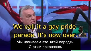 Viktor Orban says no more gay parades in Hungary