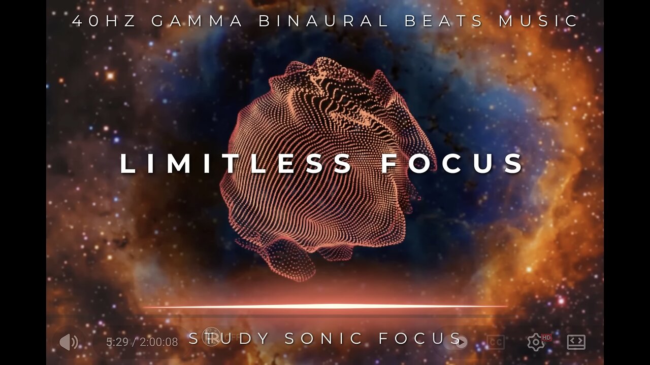 40 Hz - Gamma Binaural Beats for Limitless Focus