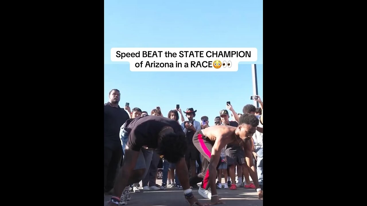 Speed beat the state CHAMPION of Arizona in a RACE