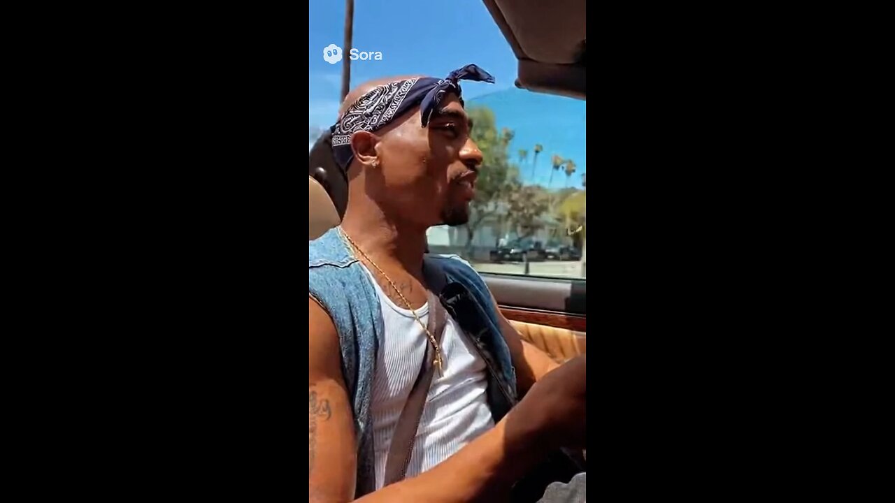 Tupac driving