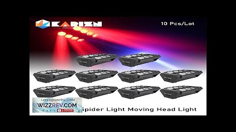 0 Tax 10Pcs Spider Moving Head Light LED 8x10W RGBW Beam Stage Review