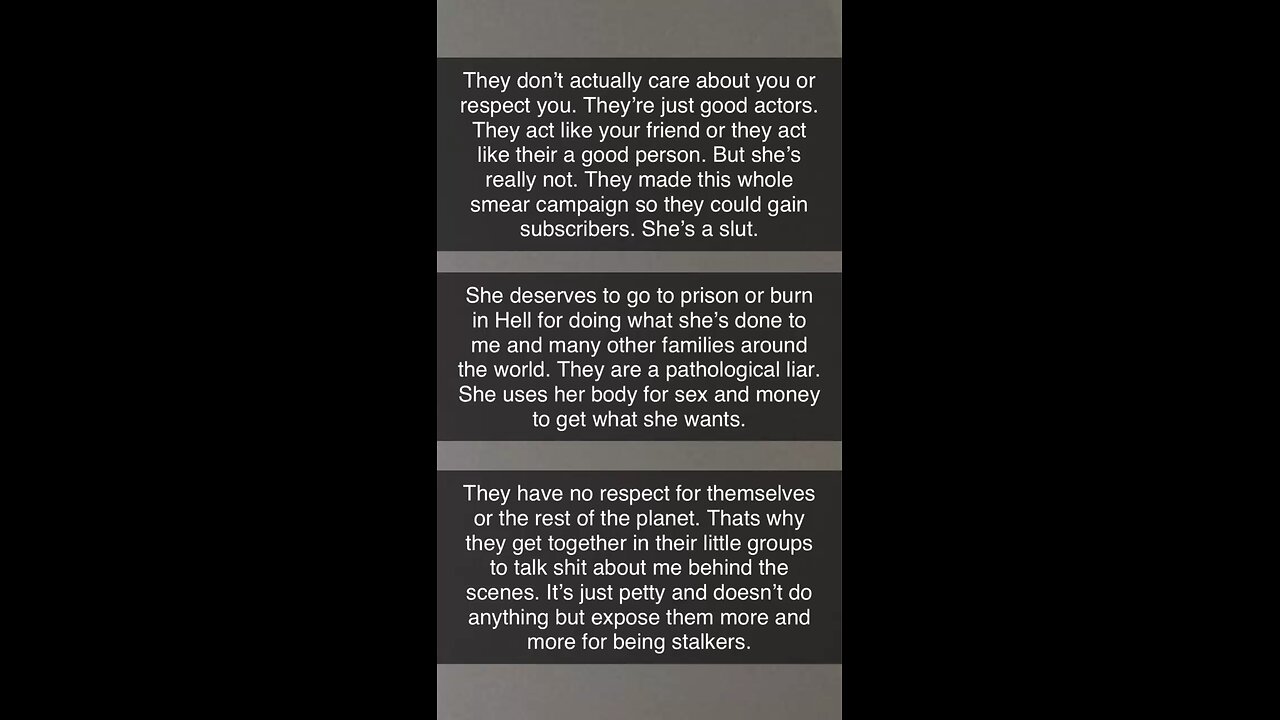 There is no genuine love there. It’s all about money, attention, and power