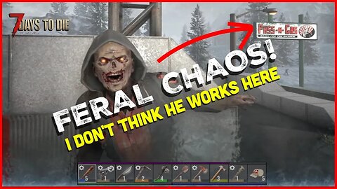Frozen Feral Chaos at Pass-N-Gas! 🥶🧟 7D2D V2.3 b9 #Gaming