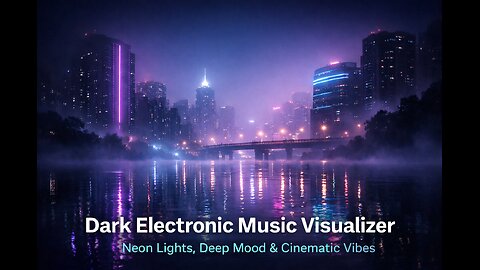 Dark Electronic Music Visualizer | Neon Lights, Deep Mood & Cinematic Vibes