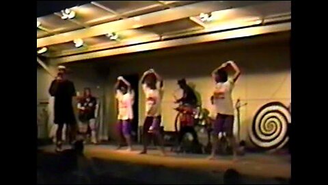 Crime Night Out with Scariens performing an outdoor show with dancers