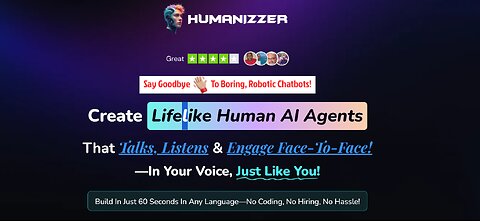 Humanizzer Overview: AI agents that mimic your voice and engage face-to-face.