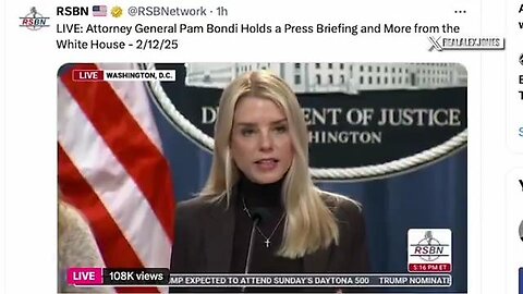 Political Earthquake Trump’s AG Pam Bondi Warns The Criminal Deep State “We’re Coming For You