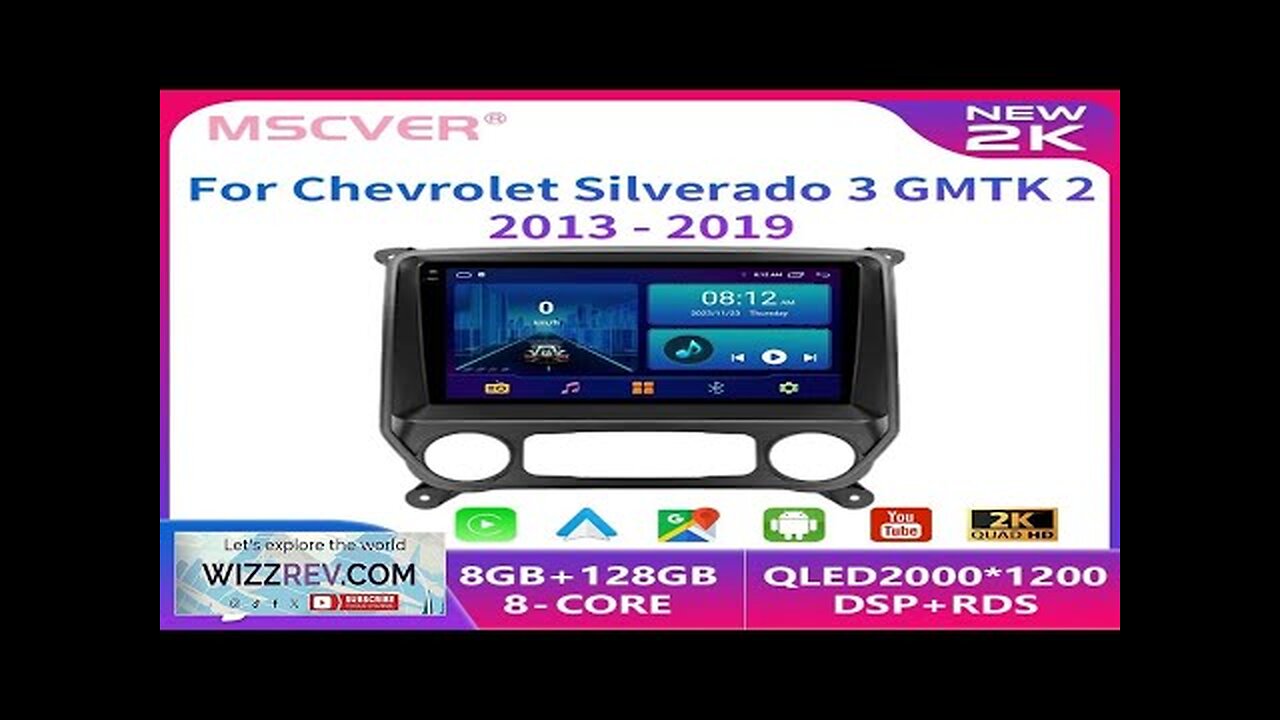 Android 13 Carplay for Chevrolet Silverado GMC Sierra 2014-2018 Car Auto Radio Review