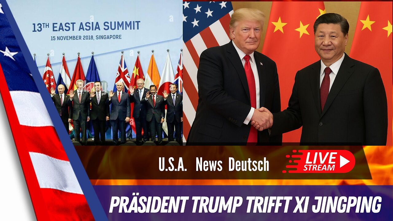 LIVE - Präsident Trump landet in Malaysia.