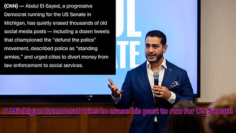 A Democrat candidate in Michigan backed many of the far left tries to erase past tweets