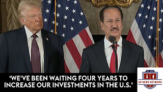 WATCH: Billionaire Announces $20 Billion Investment In U.S. At Trump Mar-A-Lago Press Briefing