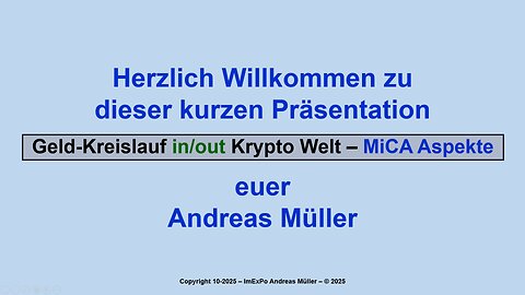 Kryptowelt - Infrastruktur und MiCA Aspekte