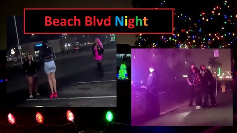 Beach Blvd Night Orange County Holiday Season