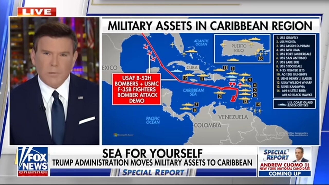 US Navy shifts resources from the Pacific and Middle East to the Caribbean