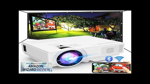 Projector with WiFi and Bluetooth 2024 Upgrade Outdoor Projector Mini Movie Projector Review