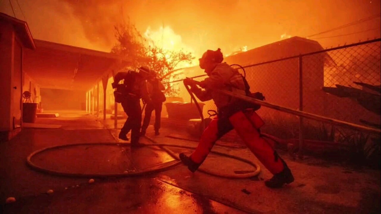 The forest fire spreading in Los Angeles in the United States is getting worse.😥