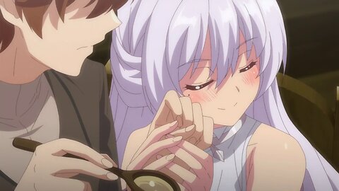 Redo of a Healer - Kureha cuddling Keyaru