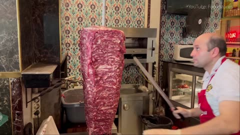 Street food beef doner kebab recipe