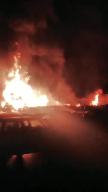 Insane Explosions at Chemicals Plant in Iran