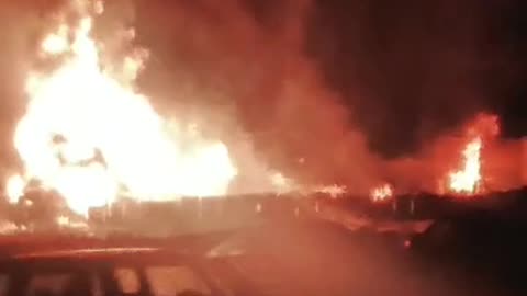 Insane Explosions at Chemicals Plant in Iran
