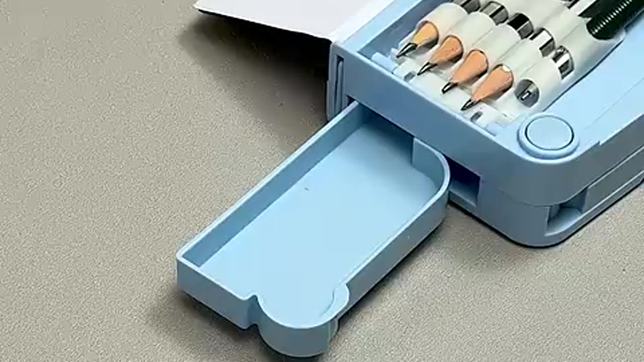 Shocking: Press, Slide, Pop – This Pencil Box is Full of Surprises! 🎁😄