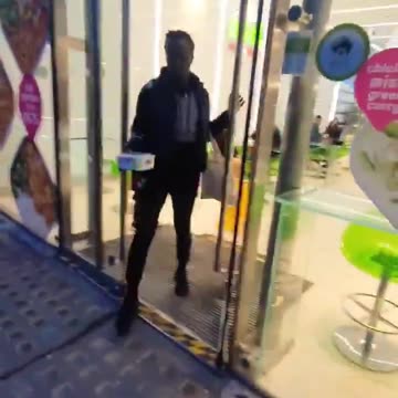 He takes his food, doesn't pay, hits a waitress, and leaves unperturbed. Sadiq Khan's London