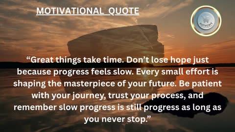 Quote For The Day: Patience is not waiting it’s trusting your path 🌿